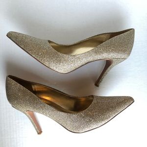Nine West frolic pump silver glitter size 8